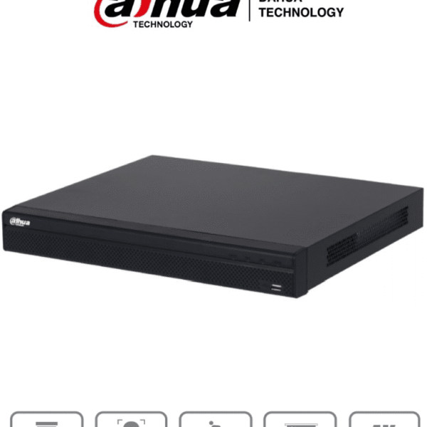 Dahua Nvr4232-16P-4Ks2/L - Nvr De 8 Megapixeles/ 4K/ 32 Canales Ip/ 16 Puertos Poe/ Rendimiento De 160 Mbps/ Smart H.265+/ 2 Bahias De Disco Duro/ 4&2 E&S De Alarma/ Soporta Camaras Wizsense