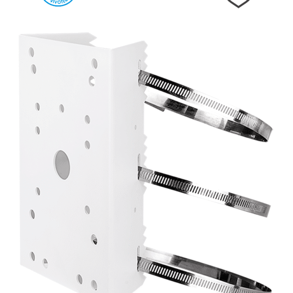 Vivotek Am-314 -Soporte Para Montaje En Poste De Cámaras Y Gabinetes Para Exterior, Fabricado En Acero Y De Color Blanco #Compraespecial