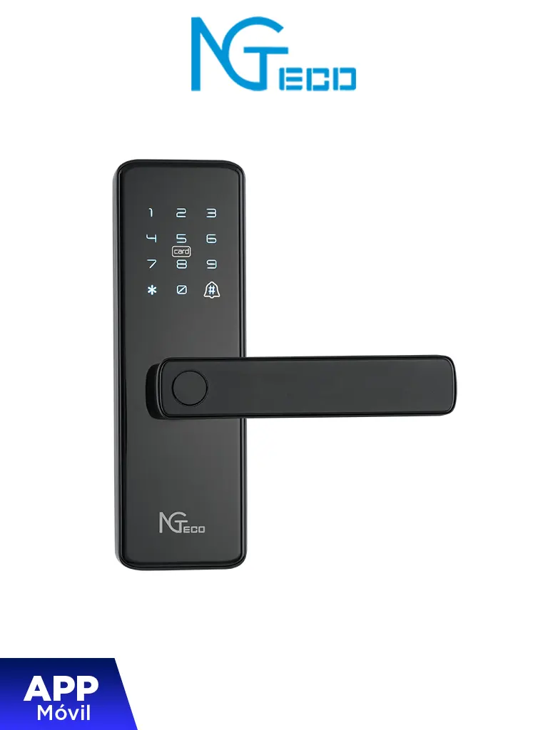 Ngteco Sl01A730N Cerradura Inteligente Biométrica Con Wifi / 300 Usuarios / App Móvil