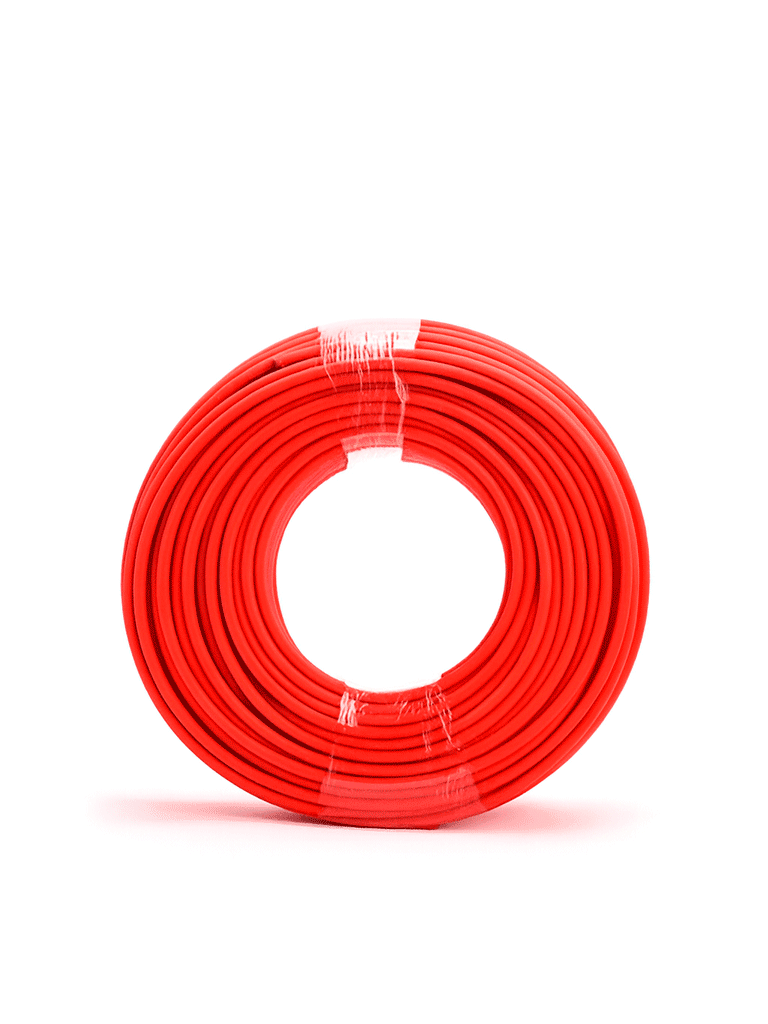 Cable Fotovoltaico Tuv H1Z2Z2-K - Carrete 200 Metros Lineales Cable Fotovoltaico Color Rojo 6Mm2 / Calibre 10Awg / Cubierta Libre De Halógenos Cero Propagación De Llama