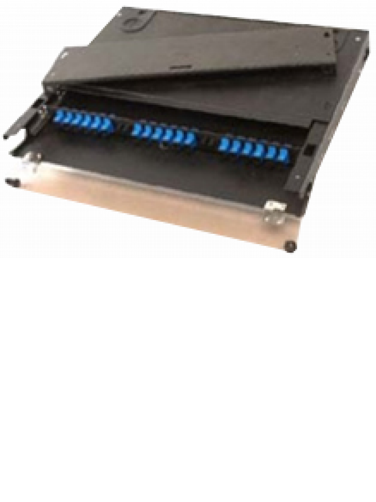 Saxxon App1118Port - Panel De Distribucion De Fibra / 18 Puertos / 1 Unidad De Rack / 19 Pulgadas / Color Negro