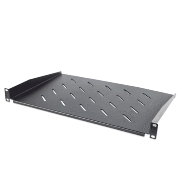 Intellinet - 714891 - Charola De 19" / 1U, 350 Mm (13.8 Pulgadas) Profundidad De La Plataforma, Ventilada, Negro