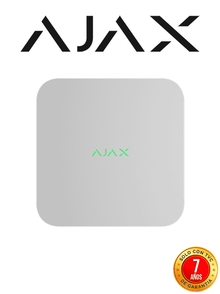 Ajax Nvr (16Ch) - Grabador De Video En Red De 16 Canales Para Cámaras Ip Resolución 4K Cámaras Onvif/Rtsp. Acepta Cámaras Ajax Y De Otros Fabricantes