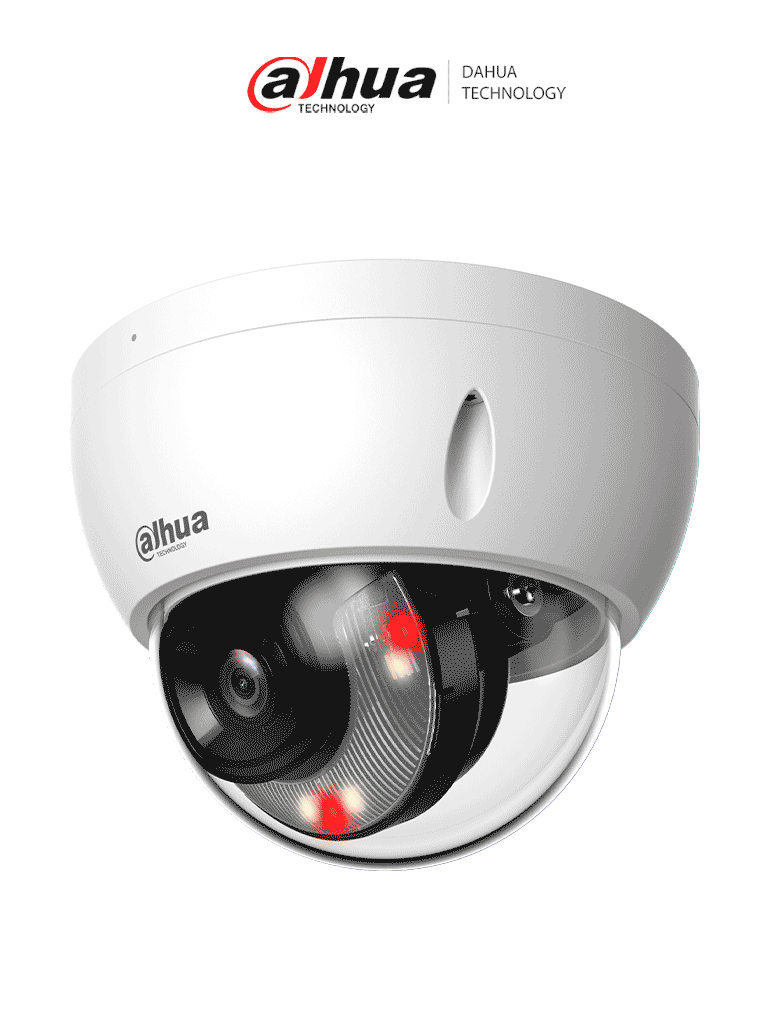 Dahua Dh-Ipc-Hdbw2849E-S-Il -Cámara Ip Domo Antivandálica 4K/ 8 Megapíxeles/ Iluminador Dual/Smd Plus/ Protección Perimetral/Ir De 30 Mts/ Lente De 2.8Mm/ 106 Grados De Apertura/ H.265+/ Wdr, 3D Nr, Hlc, Blc/ Ip67/ Ik10/ Poe/ Ranura Para Microsd/#Lonuevo