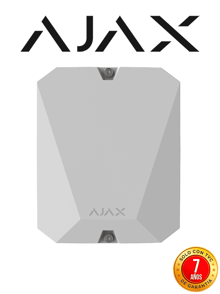 Ajax Multitransmitterw - Módulo De Integración Para Conectar Detectores Cableados A Ajax Y Gestionar La Seguridad A Través De La App. Color Blanco (28306.62.Wh3)