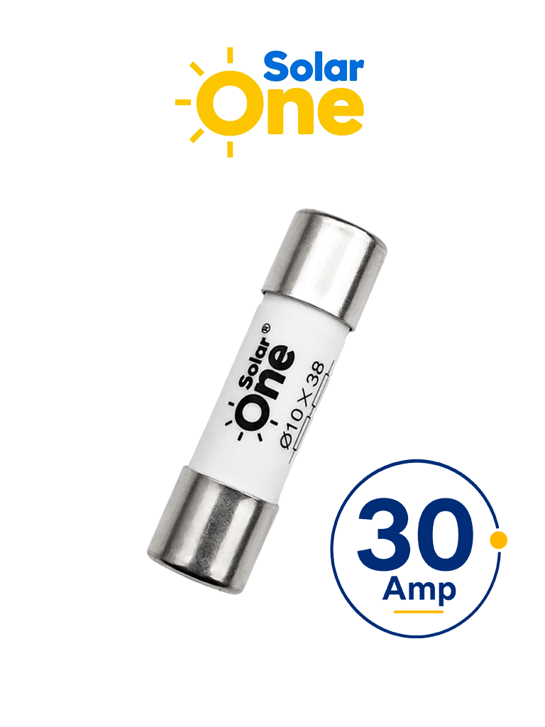 Fusible Fotovoltaico 30 A 10X38 Mm / 1000 Vdc / Protección Para Sistemas Fotovoltaicos